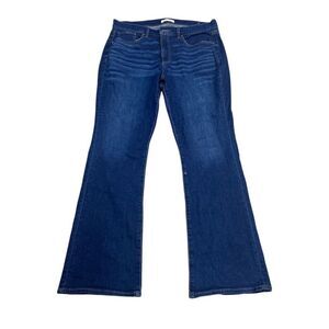 NWOT Loft Women's Size 14 Dark Wash Flare Boot Cut Jeans